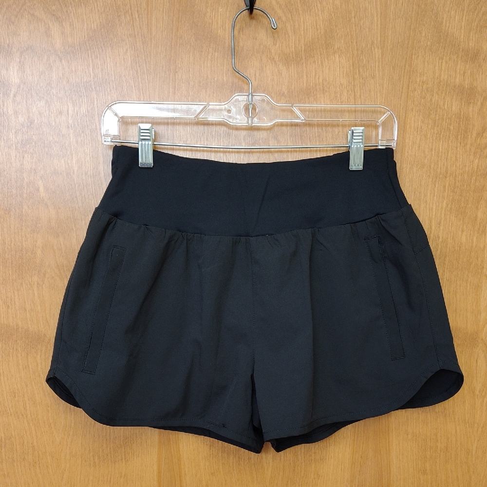 Libin Women's Dark Black Athletic Shorts